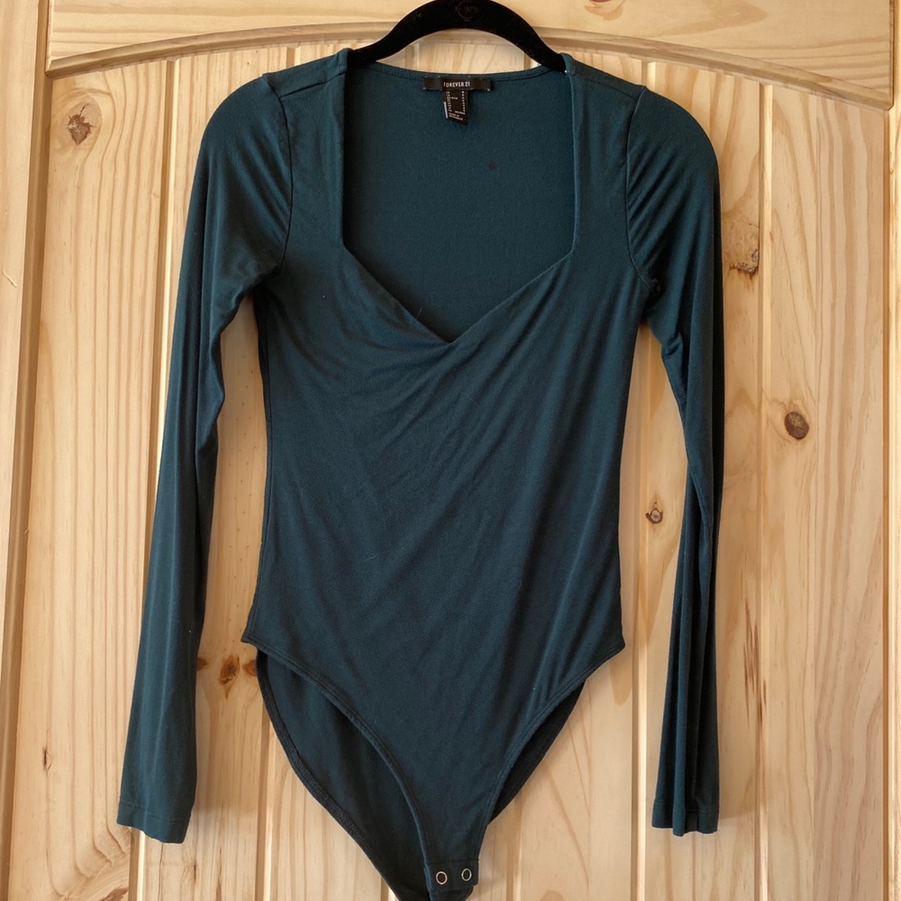 Emerald green body suit